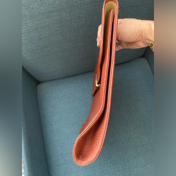 Vintage Nazarene Gabrielli Leather Copper Red Brown Portfolio Large Case Unisex - Picture 4 of 12